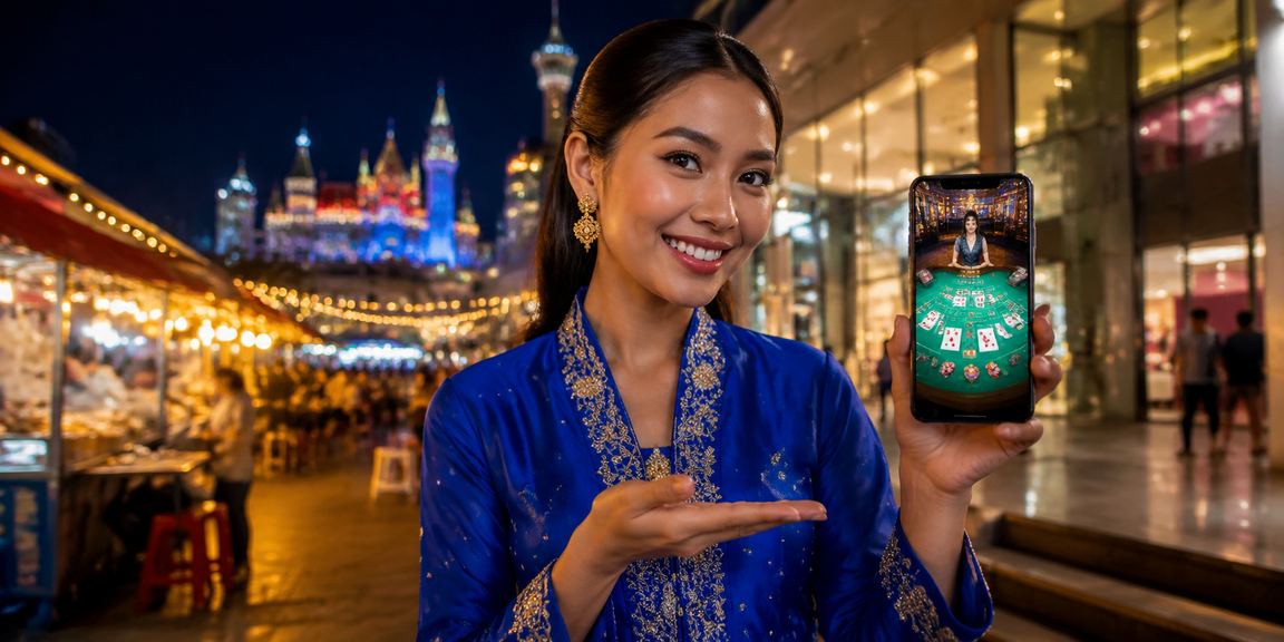 Pemain memakai baju kurung bermain baccarat di Malaysia